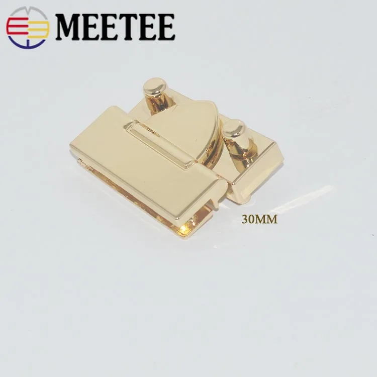 2/4 шт. 38x30 мм Meetee металлический мешок оснастки замок застежки для женской сумки застежка-пряжка "сделай сам" с поворотной замки сумки аксессуары для запасных частей