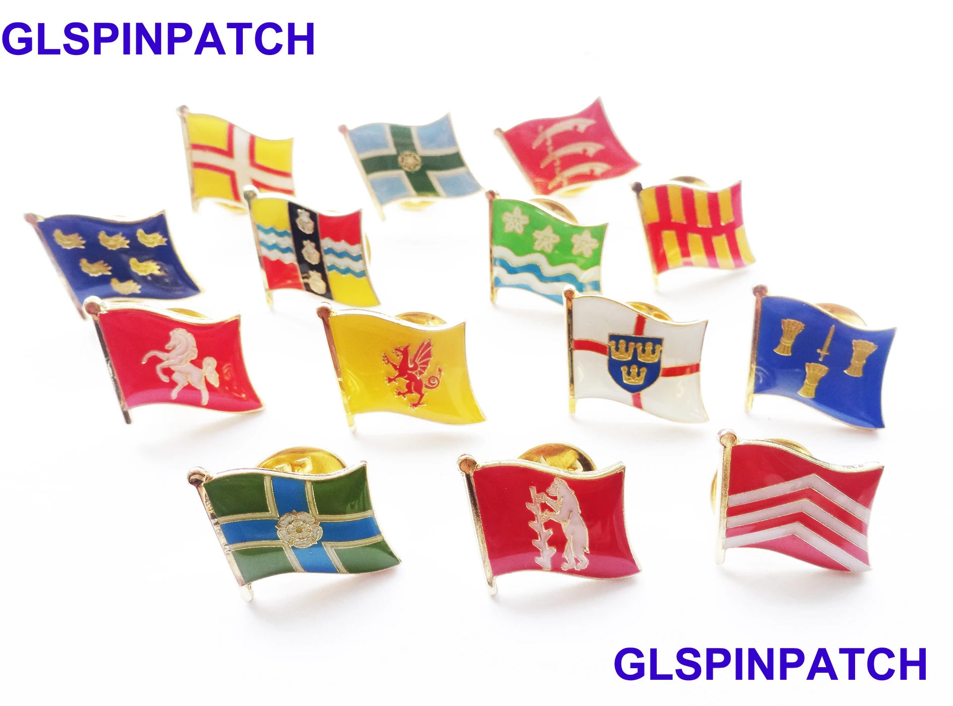 United Kingdom County Flag Badge Flag Brooch National Lapel Pin International Travel Pins
