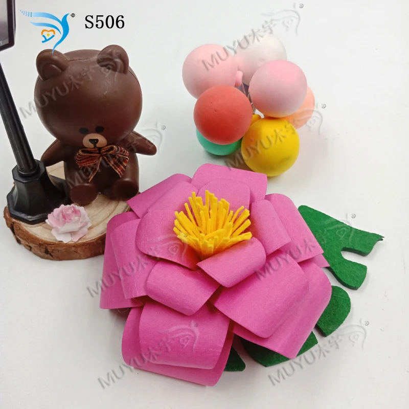 Цветок новая деревянная форма вырубки для скрапбукинга Thickness-15.8mm S506