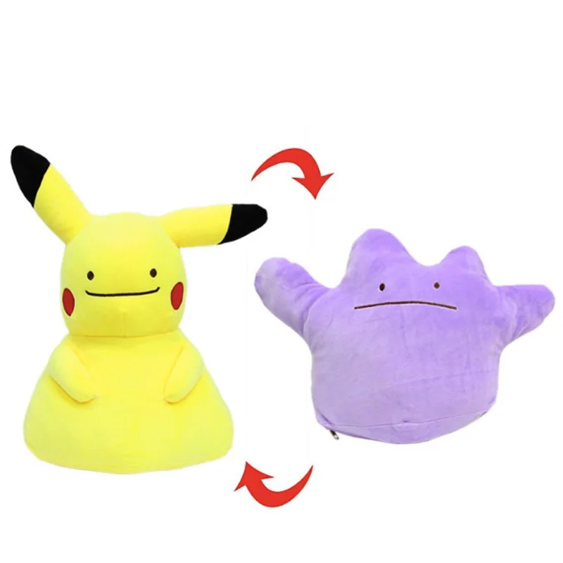 25 см подушка плюшевые куклы Пикачу животное чучело Bulbasaur Ditto Charmander Squirtle карманные животные плюшевые игрушки для детей - Цвет: Pikachu