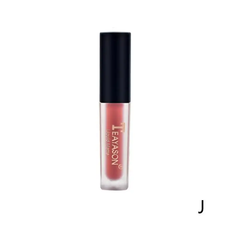 Матовая губная помада для красоты макияж стойкий Labiales красный, Матовый жидкий водостойкий макияж блеск для губ - Цвет: J