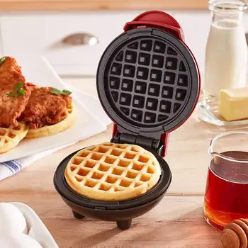 

Mini Waffle Maker Machine for Individual Waffles, Paninis, Hash browns, & Egg Cake Oven Breakfast Waffle Pot