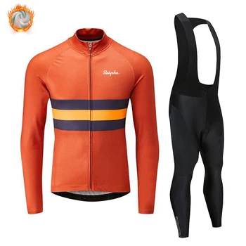 

Ralvpha Cycling Jersey 2020 Pro Team Winter Fleece Cycling Clothing MTB Cycling Bib Pants Set Ropa Ciclismo Triathlon Suits