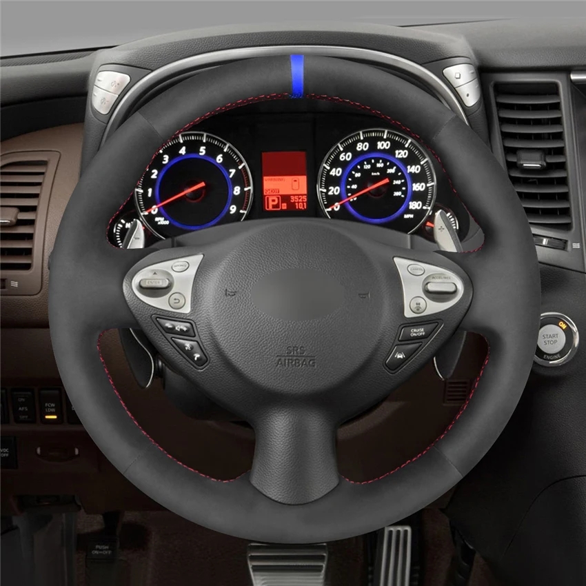 MEWANT-Black-Synthetic-Suede-Steering-Wheel-Cover-for-Infiniti-FX-FX35-FX37-FX50-QX70-Nissan-Juke-2