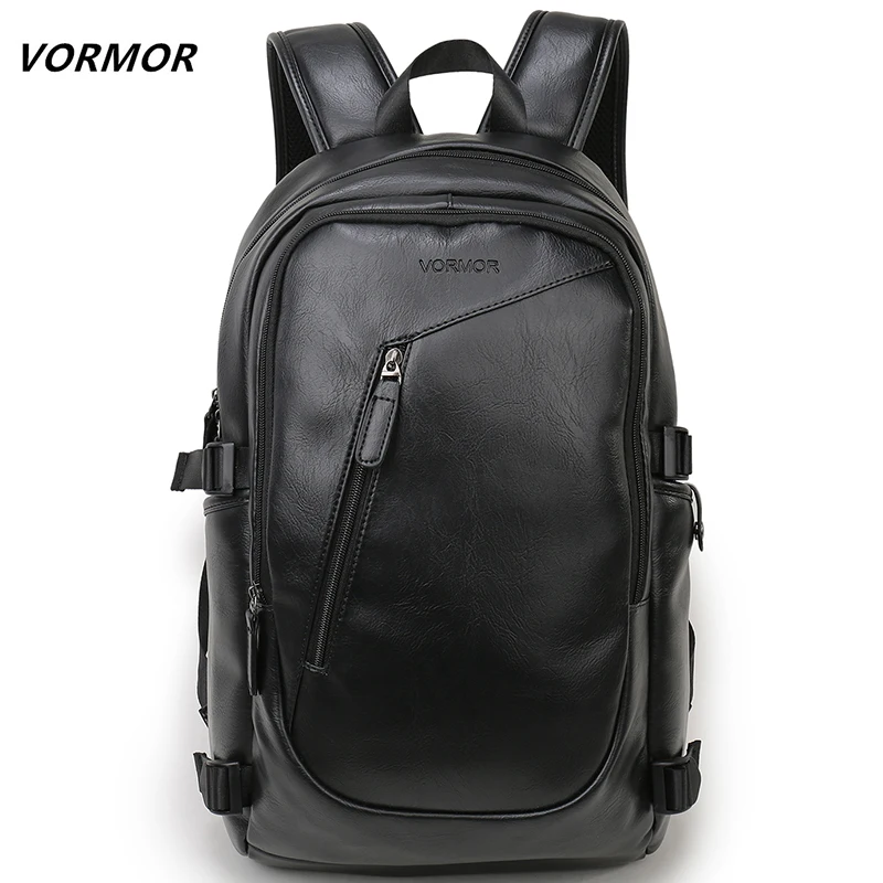 Best 2019 VORMOR Brand waterproof 15.6 inch laptop backpack men leather backpacks for teenager Men Casual Daypacks mochila male