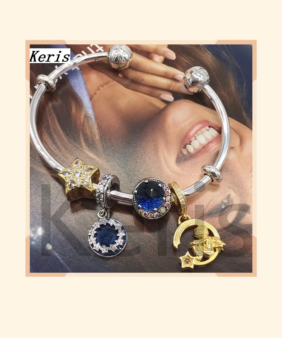 

High Quality Reproduction 1:1 100%925 Pure Silver New Camera Crown Car Pattern Beaded Bracelet Free Of Charge