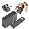 Brand New Detachable Cigarette Case with Lighter Portable Metal Cigarette Holder Case Lighter Usb Eletronic Torch Jet Lighters 3