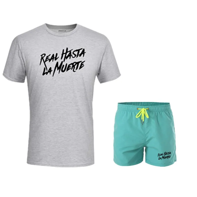 Men new workout clothes for men running sportswear men's jogging tracksuit T-shirt+shorts 2pcs/set gym fitness sports suit