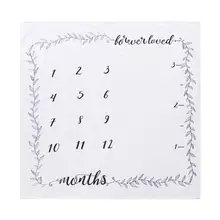 Для детских фотографий с изображением Одеяло для новорождённых, с буквенной печатью тканевый фон реквизит для фотосессии