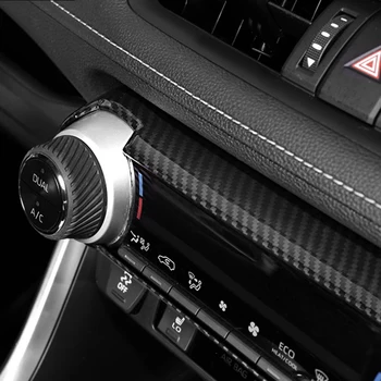 

Accessories CD Panel Trim For Toyota RAV4 2019-2020 Replacement Car Carbon Fiber Black Air Conditioner