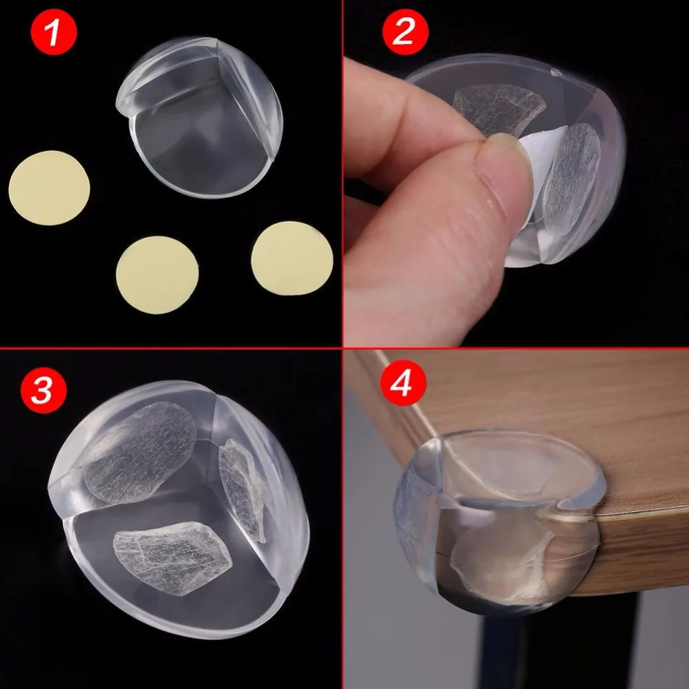 Silicone Table Corner Protector 10pcs Children Baby Safety Furniture Corner Guards Table Edge Protection Cover Anticollision