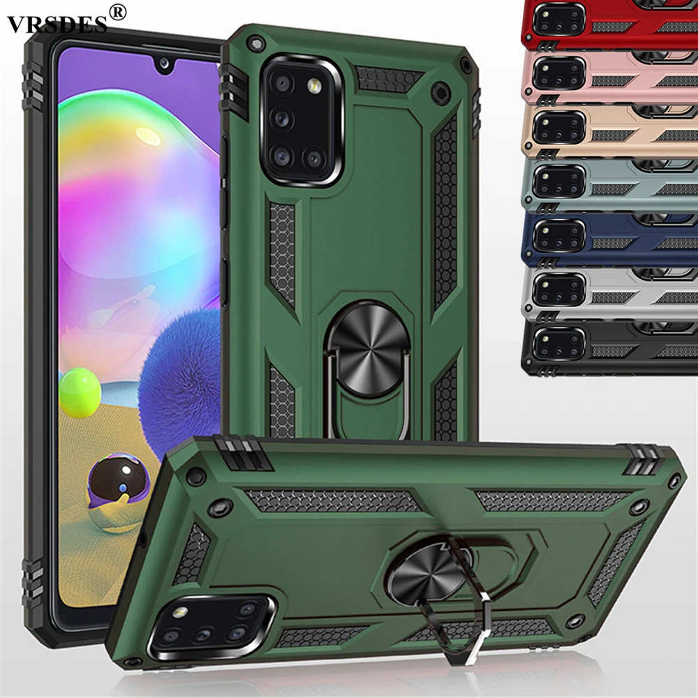 Luxury Armor Shockproof Case For Samsung Galaxy A31 A51 5G A71 5G A12 A52 A72 Ring Holder Magnet Cover For Samsung A 31 A22 A32 galaxy s22 ultra silicone case