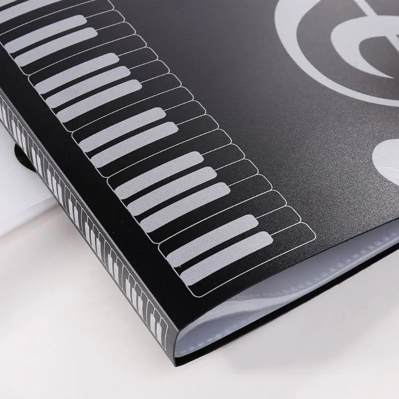 40 Pages A4 Size Piano Music Score Sheet Document File Folder Storage Organizer L29K