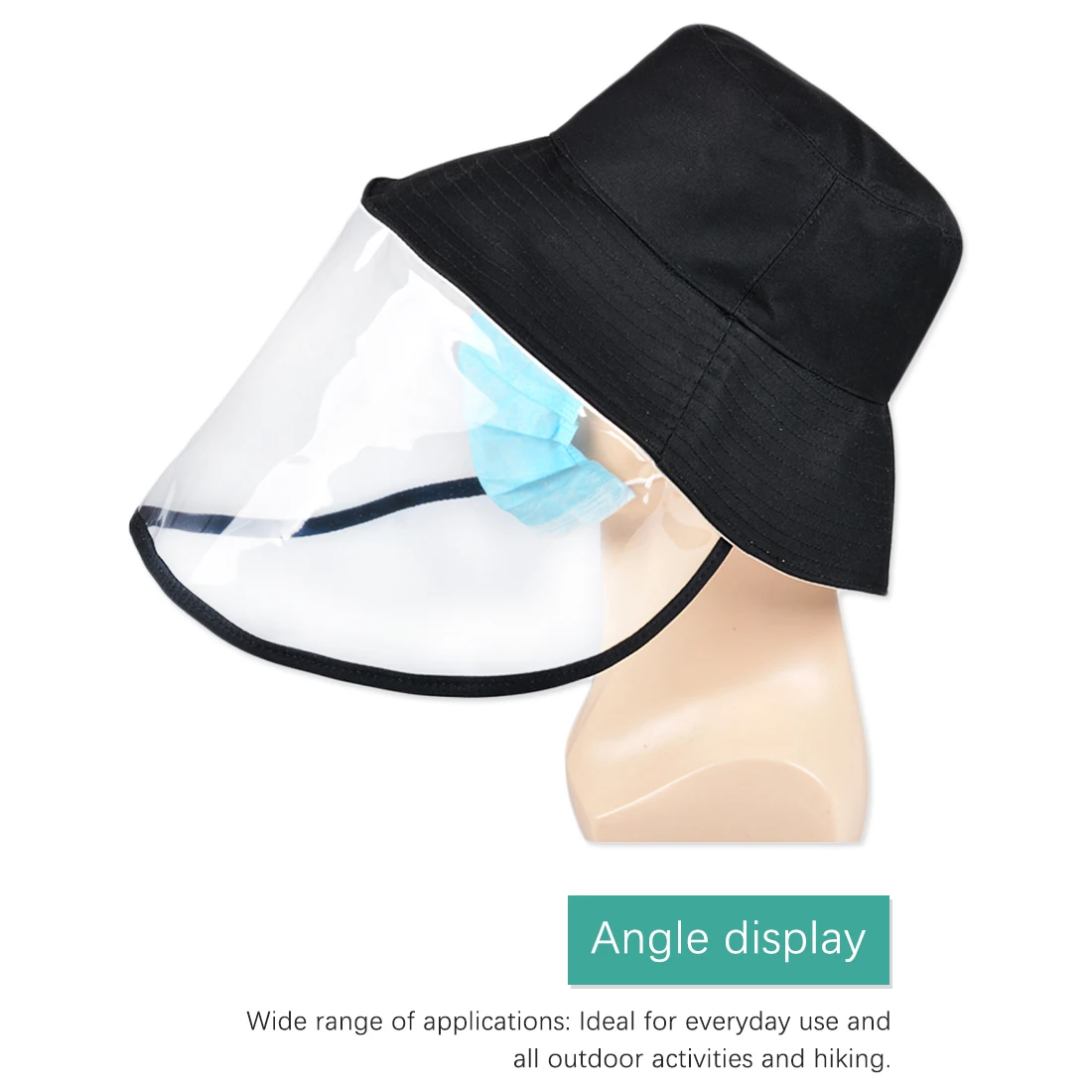 

Protective Anti-fog Fisherman Hat Integrated Dust Cap Sunshade Wild Sun Hat Basin Cap Cover Face Foldable