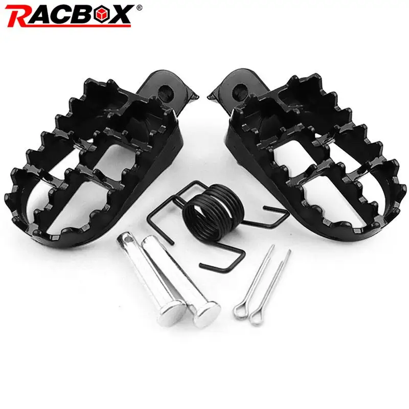 

2 шт., Алюминиевые Подножки для мотоцикла, для Yamaha TW200 PW50 PW80 Honda CRF Honda XR50 XR70