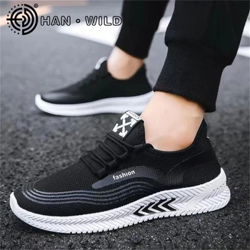 

Breathable Men Casual Shoes No-slip Male Vulcanize Shoes Sneakers Lightweight Lace Up Men Shoes Air Mesh Tenis Masculino