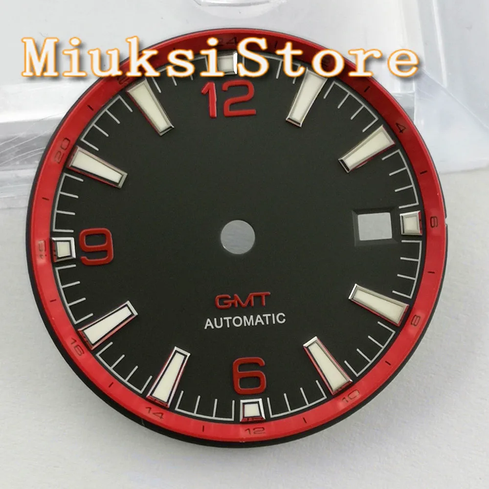 31mm Sterile Watch Dial Fit ETA2824 2836 Miyato 8215 8205 821A 82series DG2813 3804 GMT Automatic Movement with Date Window
