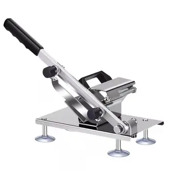 

Commercial household manual lamb beef slicer meatloaf frozen meat cutting machine Vegetable Mutton rolls hand mincer cutter