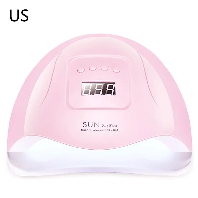 Pink US 110 Вт Высокая мощность для ногтевой фототерапии машина моделирования солнце светильник светодиодный лампа индукции ногтей сушилка - Цвет: Pink US
