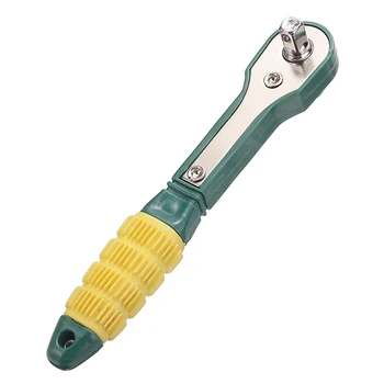 

High Quality 1PC Mini Rapid Ratchet Socket Wrench 1/4 Dual Head Screwdriver Quick Spanner Metal Auto Moto Hand DIY Repair Tool