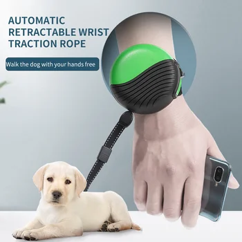 

Handsfree Wrist Retractable Dog Rope Pet Traction Rope Adjustable Belt Wrist Strap Automatically Stretch Pet Dog Rope