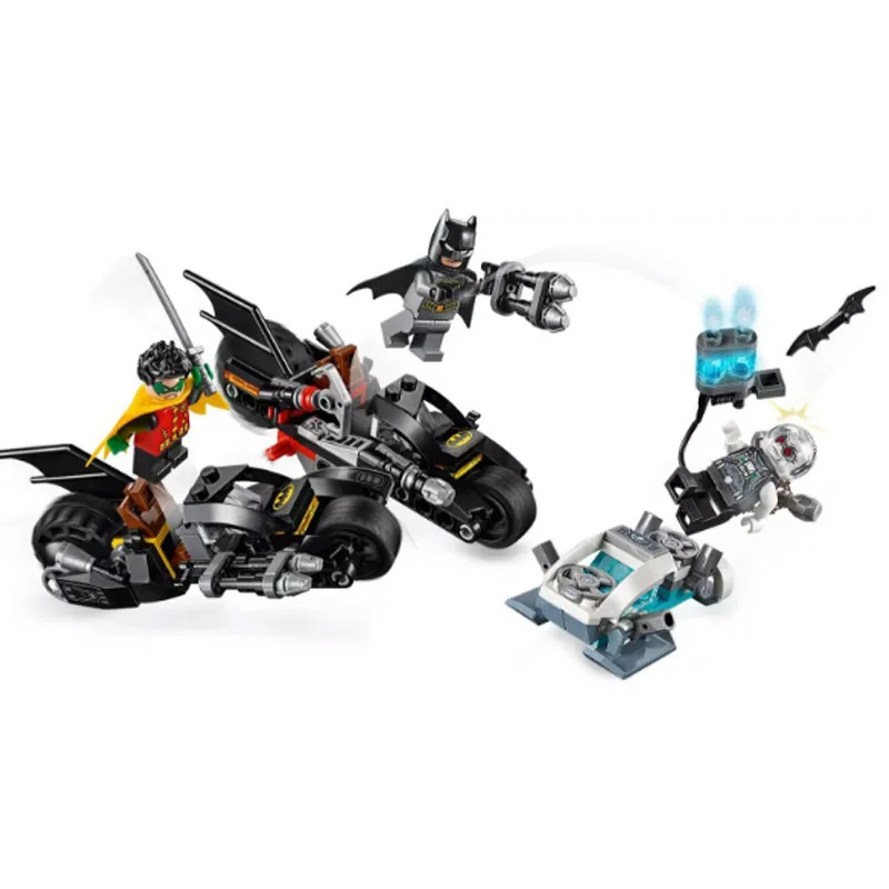 Bela 11350 Бэтмен фильм мистер Фриз Batcycle битва фигурка Робин строительный блок 216 шт кирпичи игрушки Совместимость Бэтмен 76118