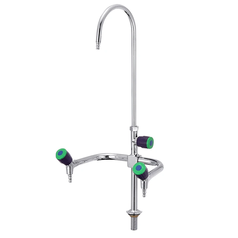 

NEW Laboratory Water Tap Three Ports Single Handle 360 Rotation Mixer Tap Lab Faucet Elbow Medical Faucet Water Mixer Tap