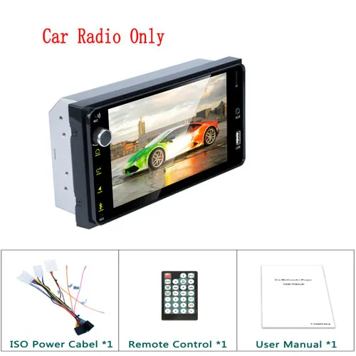 Автомагнитола Camecho 2 DIN, 7 дюймов, Авторадио, Android, зеркальная связь, MP5, мультимедийный плеер, аудио, стерео, FM/USB/AUX/SD, для Toyota - Цвет: Серый