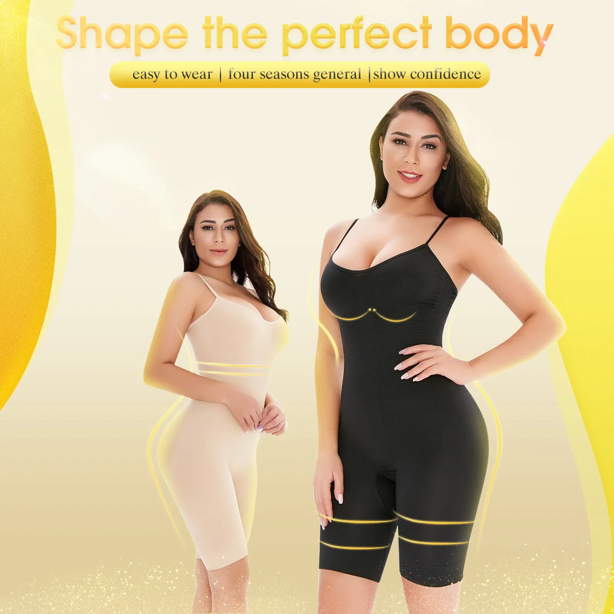 New Seamless Bodysuit Shapewear For Women Body Shaper Slimming Waist  Trainer Push Up Underwear Adjustable Strap Butt Lifter - Shapers -  AliExpress