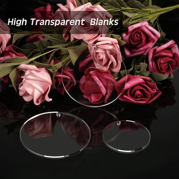 

Acrylic Circle Discs Acrylic Keychain Blanks with Colorful Leather Tassel Pendants Metal Pliers DIY Handmade Jewelry Key Chains