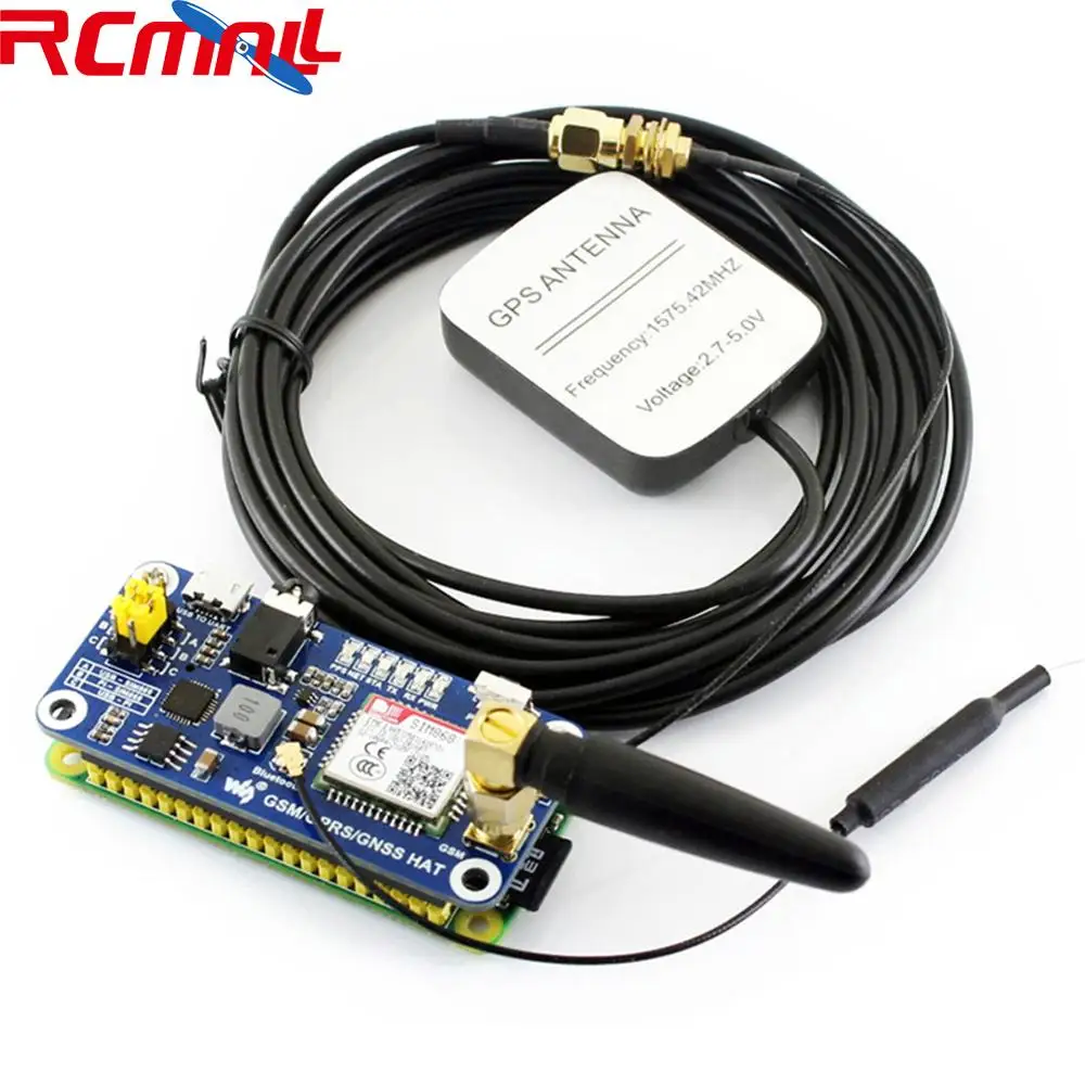SIM868 GSM GPRS GNSS Bluetooth 3 0 шапка для Raspberry Pi 2B/3B/Zero W Поддержка SMS - Цена: 2 721,13 руб.