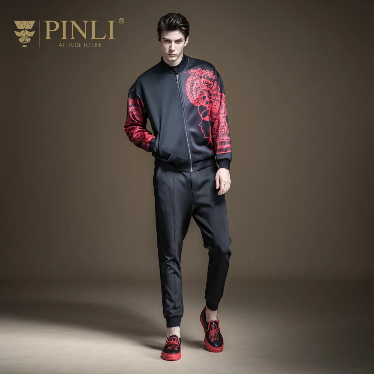 Militar Real Jaqueta Masculino Pinli осень Новое мужское украшение, национальный тренд, куртка для отдыха, верхняя одежда B193104109
