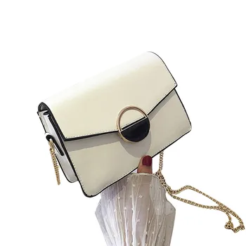 

British Fashion Simple Small Square Bag Women's Designer Handbag 2020 High-quality PU Leather Chain Mobile Phone Shoulder bags