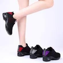 Женская танцевальная обувь; современный спортивный танец; Джаз; дышащая обувь; резиновая подошва; Танцевальная обувь в стиле хип-хоп; кроссовки для женщин; тренировочная обувь