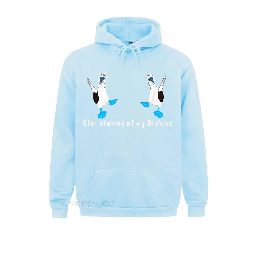 thumbnail image 1 of Deja de mirarme las tetas. Divertidas tetas de patas azules. Sudaderas masculinas caprichosas. Sudaderas con capucha de estilo sencillo. Ropa ajustada de manga larga., 1 of 4