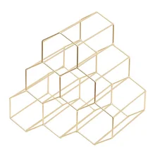 Креативный геометрический винный стеллаж, металлический простой бытовой винный стеллаж для винограда, для ресторана, гостиной, бара, винного шкафа, витрина для вина