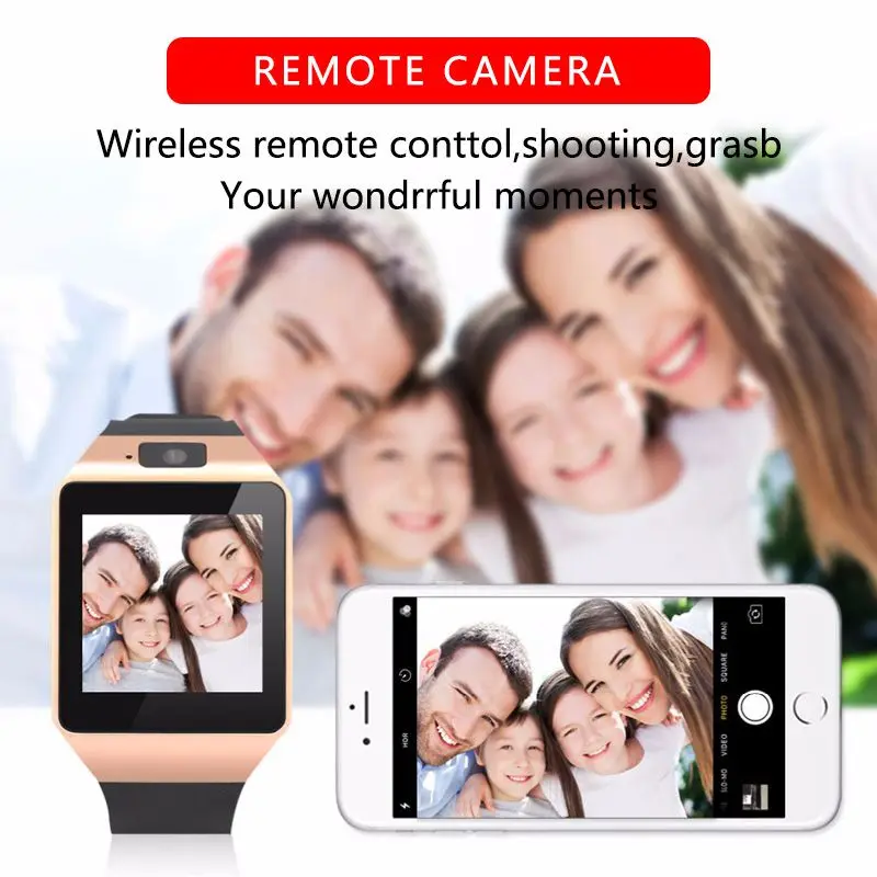 DZ09 Answer Call Smart Watch Support TF SIM Sleep Monitor Fitness Tracker Remote Control Camera For IOS Android smart watch