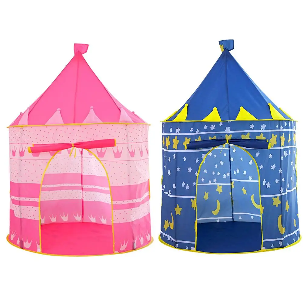 Портативная складная детская игровая палатка из тюля с замком принцессой
