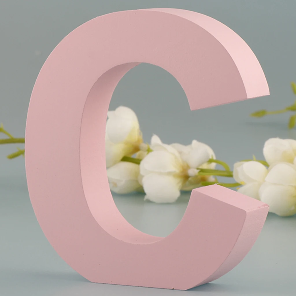 Wood Marquee Alphabet Letters Wedding Baby Shower Decoration Wall Sign A-Z, 26 Letters, Wall Decorations