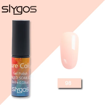 98 SLYGOS 6 мл цветной УФ гель осень и зима горячая распродажа Полупостоянный замочить от шоколада оранжевый гель для ногтей лак для маникюра - Цвет: 98