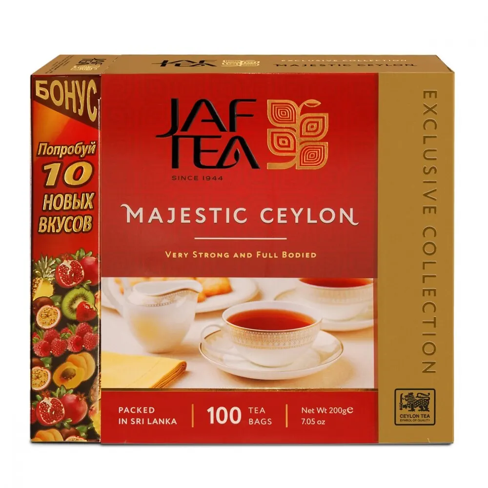 Tea Jaf tea &quotmajestic&quot Black 110 bags | Продукты
