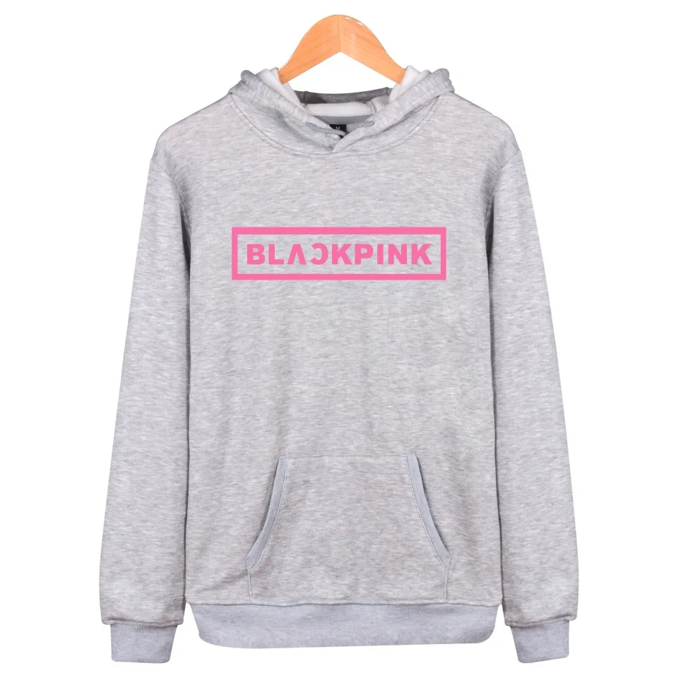 blackpink Korean KPOP Girl Group Hoodies Sweatshirts Women Black Pink Hooded Sweatshirt Camisas Feminina KPOP Blackpink Clothes