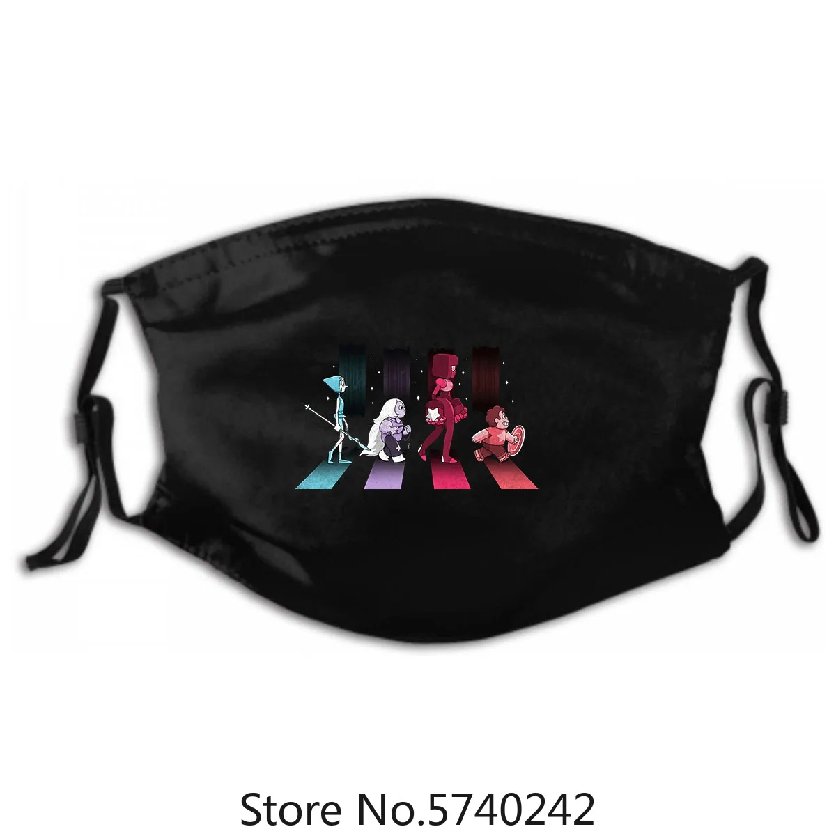 

Mask, Mens Womens Cotton Washable Steven Universe Abbey Road Reusable Mask with PM2.5 Filters 5 Layers of Protection
