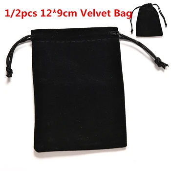 

1/2pcs 12x9cm High Quality Velvet Drawstring Bags Jewelry Packing Bag & Pouches