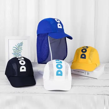 

Baby Summer Sun Hat Children Outdoor Neck Ear Cover Anti UV Protection Beach Caps Kids Boy Girl Swimming Flap Cap 0-5 Years