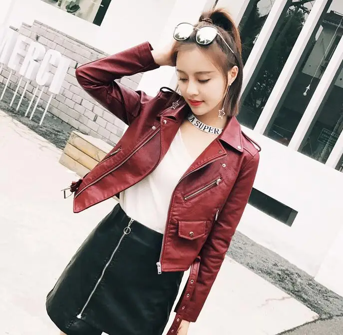 PU Women's Riverdale Leather Jacket Fashion Motorcycle Jacket Short Southside Serpents Artificial Leather Motorcycle Coat