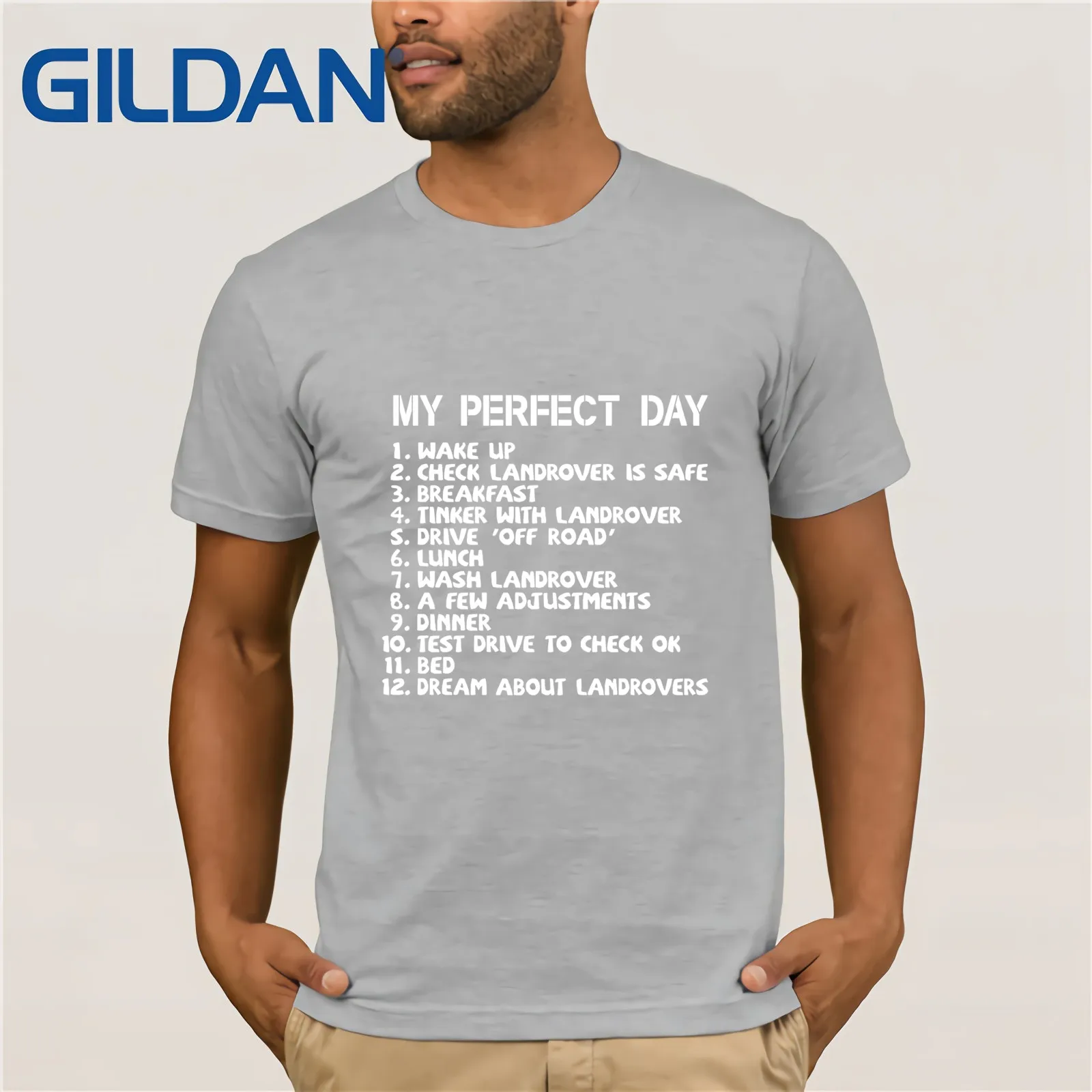 LEQEMAO My Perfect Day Landrover футболка 4x4 Off Road Dad Truck To Do List мужской подарок Топ Футболка Горячая тема для мужчин короткий рукав