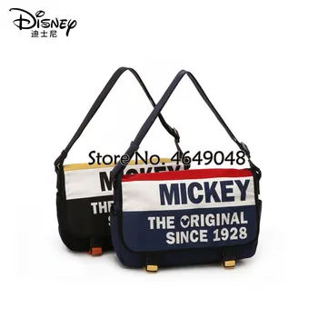 

Disney Mickey Authentic Messenger Bag Men And Women New Nylon Cloth Messenger Shoulder Unisex Bag Canvas Bag Sports Bag Travel