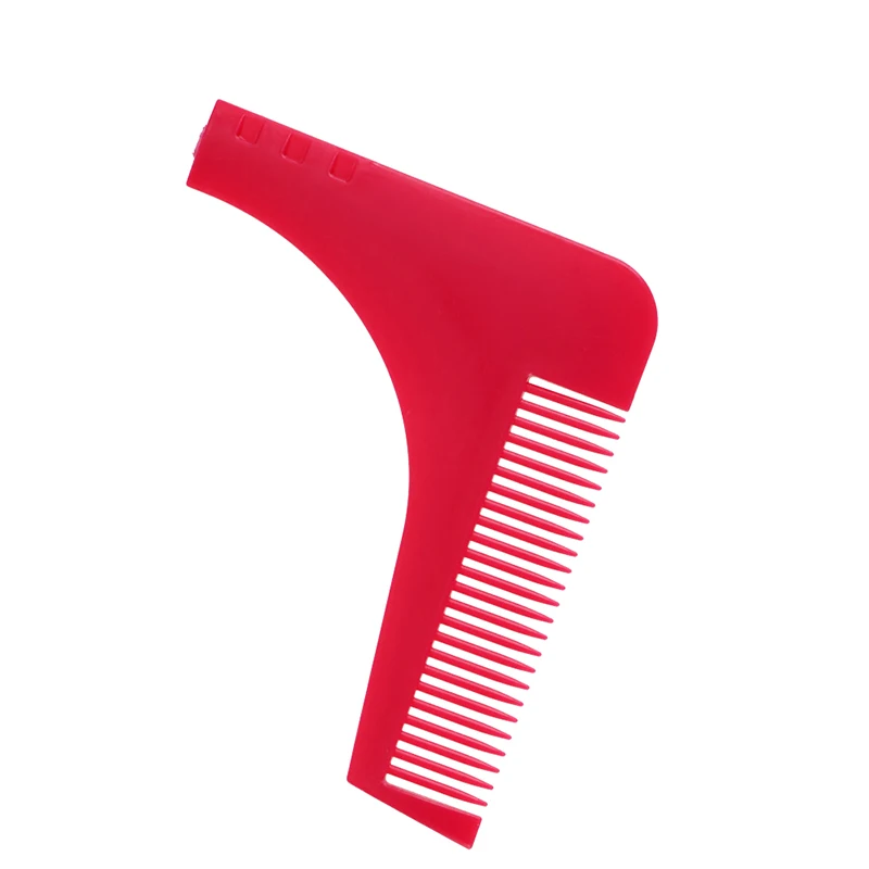 1 шт., инструмент для коррекции бороды, джентльмен, для лица, для волос, для бороды, формирователь, направляющие, шаблонные гребни, аксессуары для укладки, инструмент для коррекции - Цвет: Красный