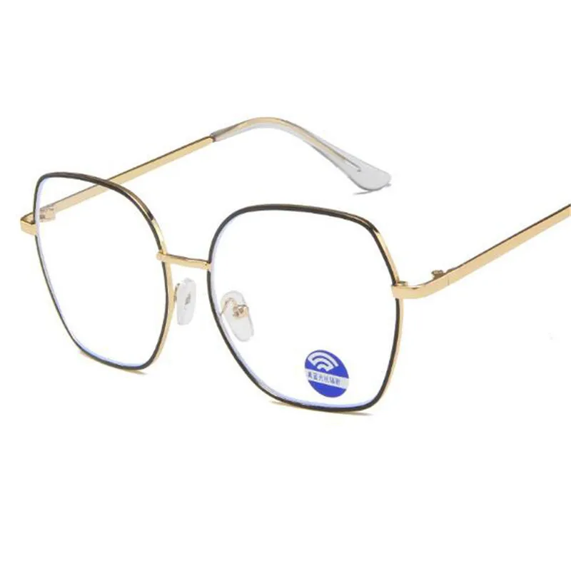 

Anti Blue Light Glasses Frame Men Women Oculos Vintage Design Clear Computer Male Metal Spectacle Frames Black Eyewear gafas